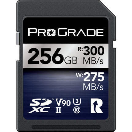 ProGrade Digital 256GB UHS-II SDXC Iridium Tarjeta de Memoria 300 MB/s lectura 275 MB/s escritura
