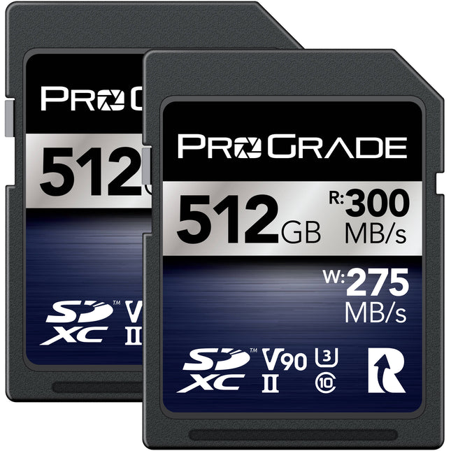 ProGrade Digital Tarjeta de Memoria SDXC Iridium UHS-II 512GB 300MB/s 2-Pack