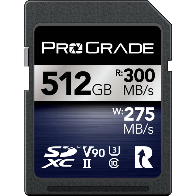 ProGrade Digital 512GB SDXC UHS-II Tarjeta de Memoria V90 300MB/s