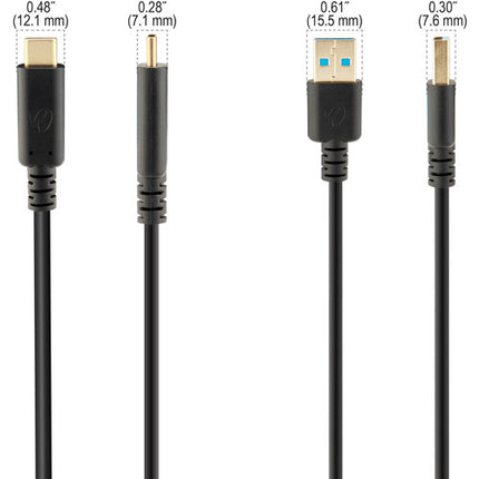 Pearstone Cable USB-C a USB-A para carga y sincronización 5 Gb/s 15W 3 metros