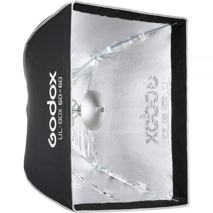 Godox Softbox Estilo Paraguas 60x60 cm Montura Bowens con Difusor y Rejilla