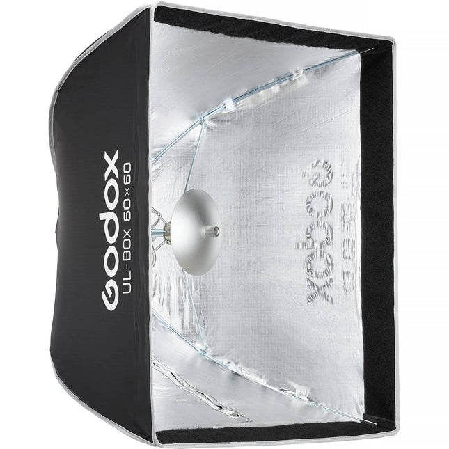Godox Softbox Estilo Paraguas 60x60 cm Montura Bowens con Difusor y Rejilla