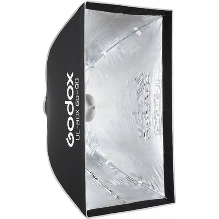 Godox Softbox Estilo Paraguas con Montura Bowens 60x90 cm con Difusores y Grid