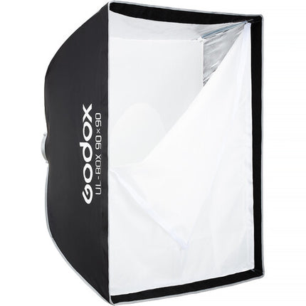 Godox Softbox estilo paraguas con montura Bowens 90x90 cm con difusor y grid