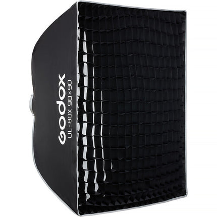 Godox Softbox estilo paraguas con montura Bowens 90x90 cm con difusor y grid