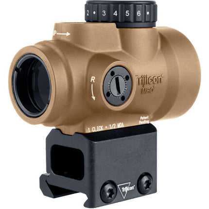 Trijicon 1x25 MRO SD Mira Reflex Dot Verde 2 MOA 25mm Coyote Brown