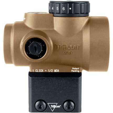 Trijicon 1x25 MRO SD Mira Reflex Dot Verde 2 MOA 25mm Coyote Brown