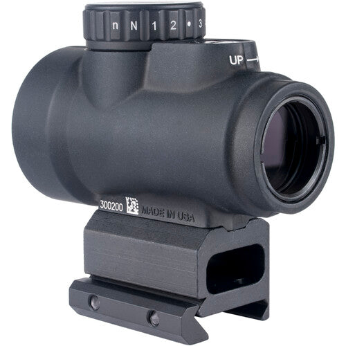 Trijicon 1x25 MRO SD Mira de Punto Rojo 2 MOA 8 Niveles de Brillo Montura Picatinny Full Co-Witness Negra