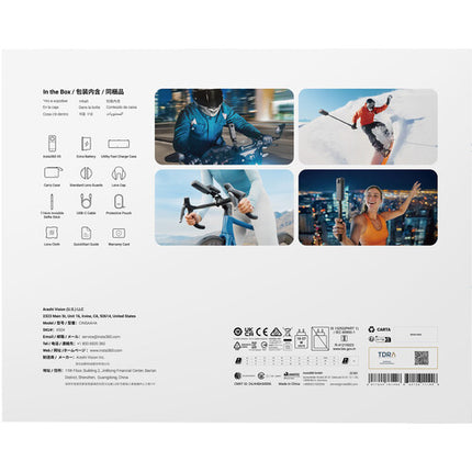 Insta360 X5 Cámara de Acción 360 Bundle Esencial 8K30 49m Impermeable