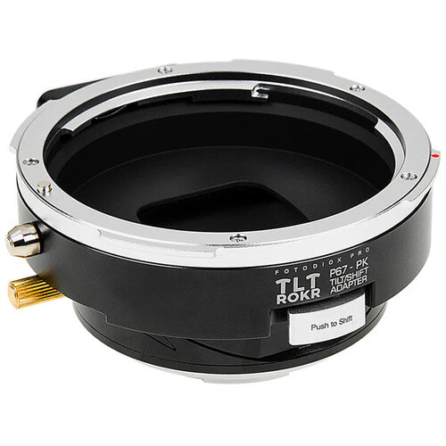 Adaptador de Objetivo Tilt Shift FotodioX Pentax 67 a Pentax K con Corrección de Perspectiva