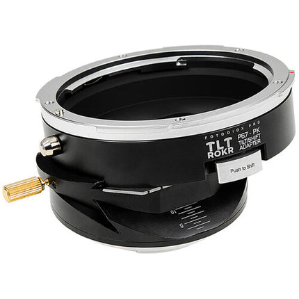 Adaptador de Objetivo Tilt Shift FotodioX Pentax 67 a Pentax K con Corrección de Perspectiva