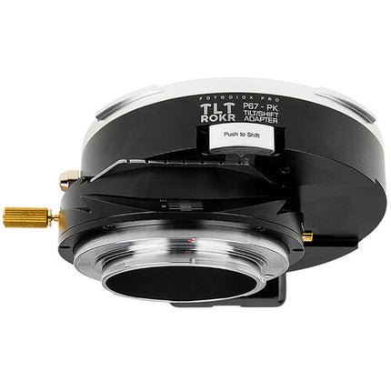 Adaptador de Objetivo Tilt Shift FotodioX Pentax 67 a Pentax K con Corrección de Perspectiva
