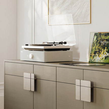 Andover Audio SpinBase MAX 2 Tocadiscos Potenciado Blanco 270° 6 Altavoces Bluetooth