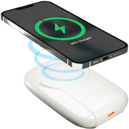 POM GEAR MAG Power X Power Bank 10000mAh con cable USB-C y anillo adhesivo