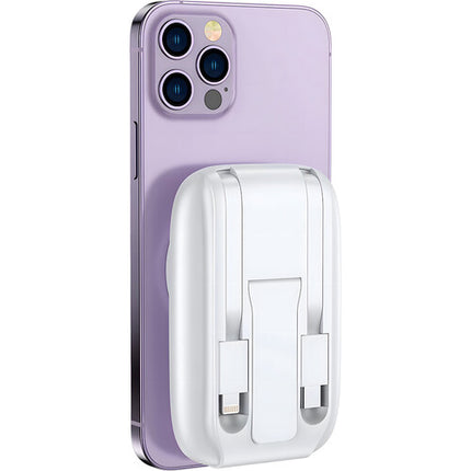 POM GEAR MAG Power X Power Bank 10000mAh con cable USB-C y anillo adhesivo