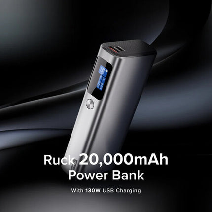 ALOGIC Ruck Power Bank batería 20000mAh carga USB 130W con altavoces y pantalla