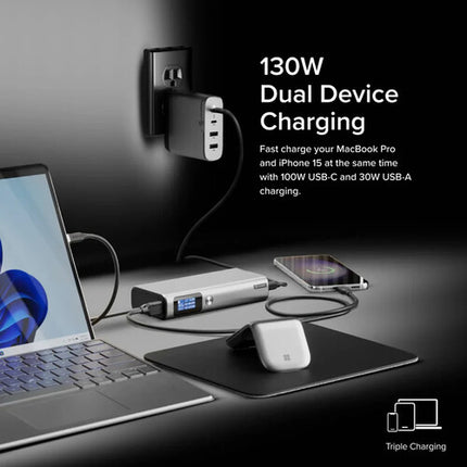 ALOGIC Ruck Power Bank batería 20000mAh carga USB 130W con altavoces y pantalla