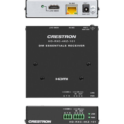 Crestron DM Essentials Receptor de Señal 4K60 130 Pies 24 VDC