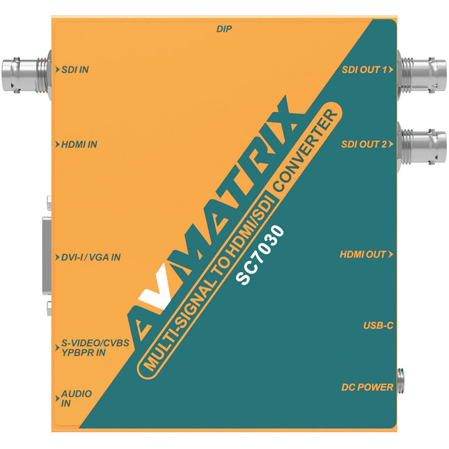 AVMATRIX SC7030 Convertidor Multi Señal a SDI HDMI 1080p60 12V 2A