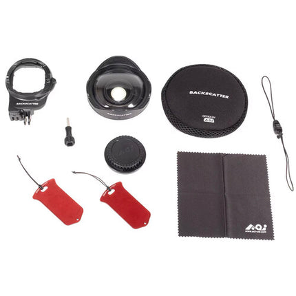 Backscatter Sharp Wide Lens Pro Kit Lente Gran Angular 140° con Filtros y Montura para GoPro Housing