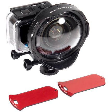 Backscatter Sharp Wide Lens Pro Kit Lente Gran Angular 140° con Filtros y Montura para GoPro Housing