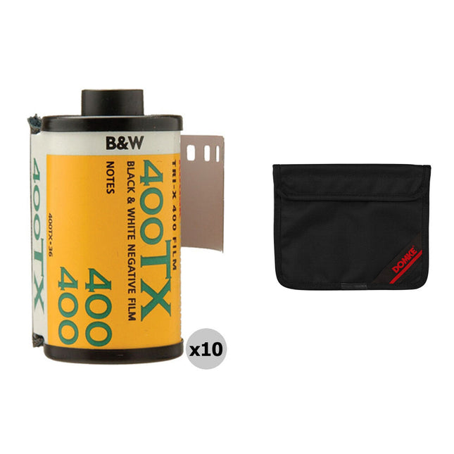 Kodak Tri-X 400 Película Panchromática B&N 35 mm ISO 400 con Bolsa Domke para 15 Rollo