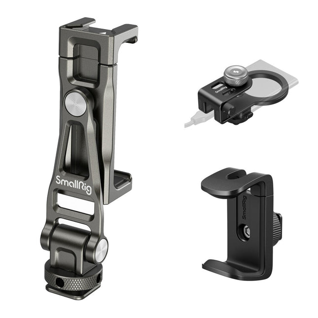 SmallRig Metal Soporte Frío para Smartphone con Holder SSD 2.3-3.3" y Clip Power Bank 2.2-3.4"