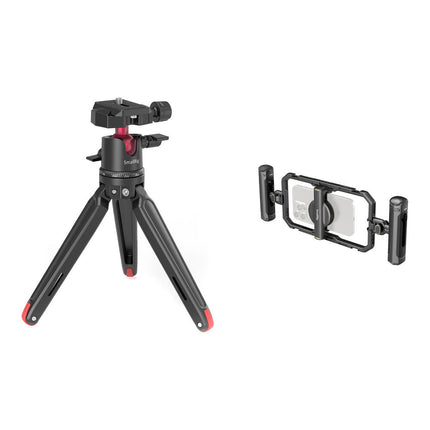 SmallRig Kit de Videografía para Smartphone con Trípode de Mesa y Cabezal Panorámico