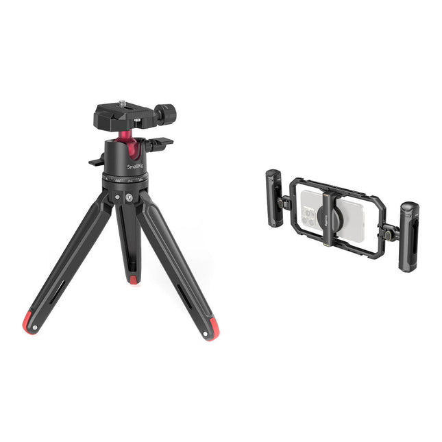 SmallRig Kit de Videografía para Smartphone con Trípode de Mesa y Cabezal Panorámico