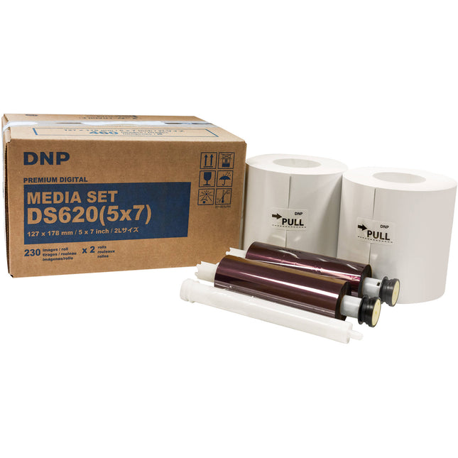 DNP DS620 Roll Media Papel para Impresora 5x7" 230 Impresiones 2 Unidades
