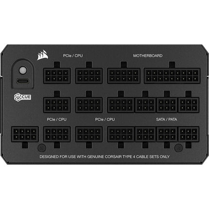 CORSAIR HX1200i Fuente de Poder Modular 1200W 80 PLUS Platinum ATX 3.1 140mm Ventilador
