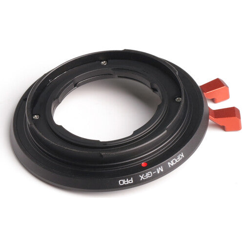 KIPON Adaptador de Montura para Objetivo Leica M a CUERPO FUJIFILM G con Bloqueo Pro y Enfoque Manual