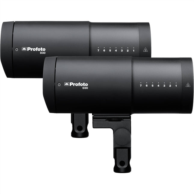 Profoto D30 500Ws Kit de Monolight Duo con 2 luces 11 pasos de potencia mochila Core Backpack II