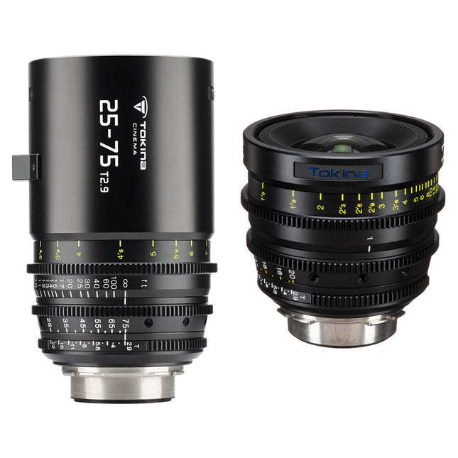 Tokina Cinema ATX 11-20mm T2.9 25-75mm T2.9 Kit de zoom con montura PL