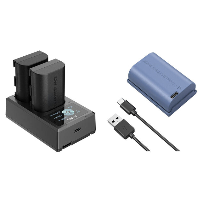 SmallRig LP-E6NH Kit Baterías 2400mAh Cargador USB 2 Bahías