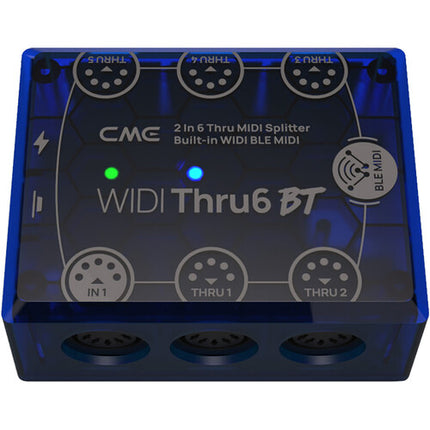 CME WIDI Thru6 BT Interfaz MIDI híbrida 2 entradas 6 salidas Bluetooth 65'