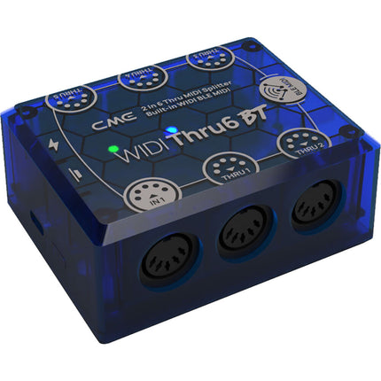 CME WIDI Thru6 BT Interfaz MIDI híbrida 2 entradas 6 salidas Bluetooth 65'