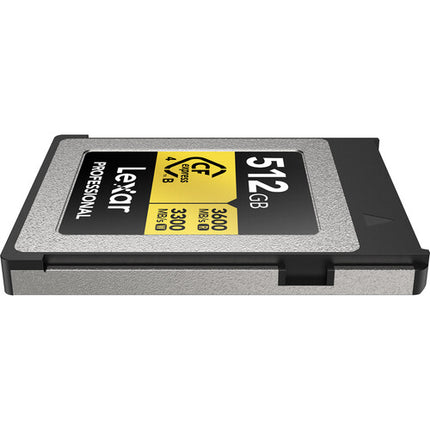 Lexar 512GB Professional GOLD CFexpress 4.0 Tipo B Tarjeta de Memoria 2-Pack 3600MB/s Velocidad de Lectura