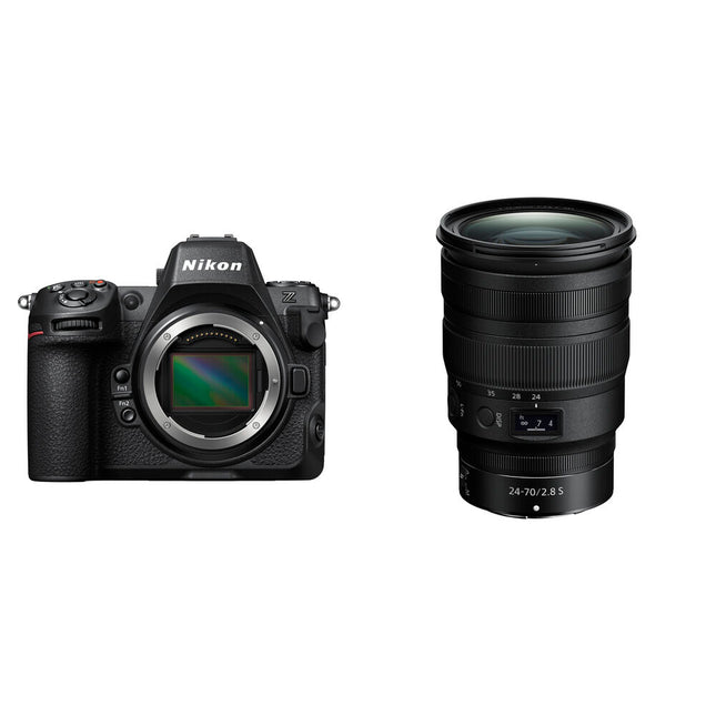 Nikon Z8 Cámara Sin Espejo 45.7MP Video 8K 24-70mm f2.8 Kit