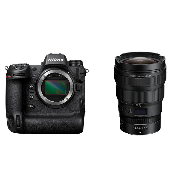 Nikon Z9 Cámara sin Espejo con Lente 14-24mm f2.8 45.7MP 8K Video