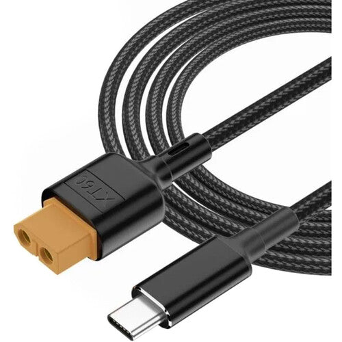 ANDYCINE Cable de carga USB-C PD a XT60 3.3 ft 100W 20V 5A Nylon