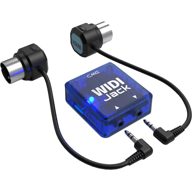 CME WIDI Jack Interfaz MIDI Bluetooth con cables TRS 2.5mm a DIN 5 pines y alcance 20 m