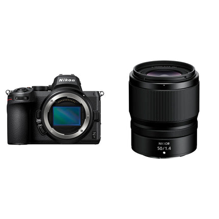 Nikon Z5 Cámara Sin Espejo con Lente 50mm f1.4 Sensor 24.3MP OLED 3.2" Táctil