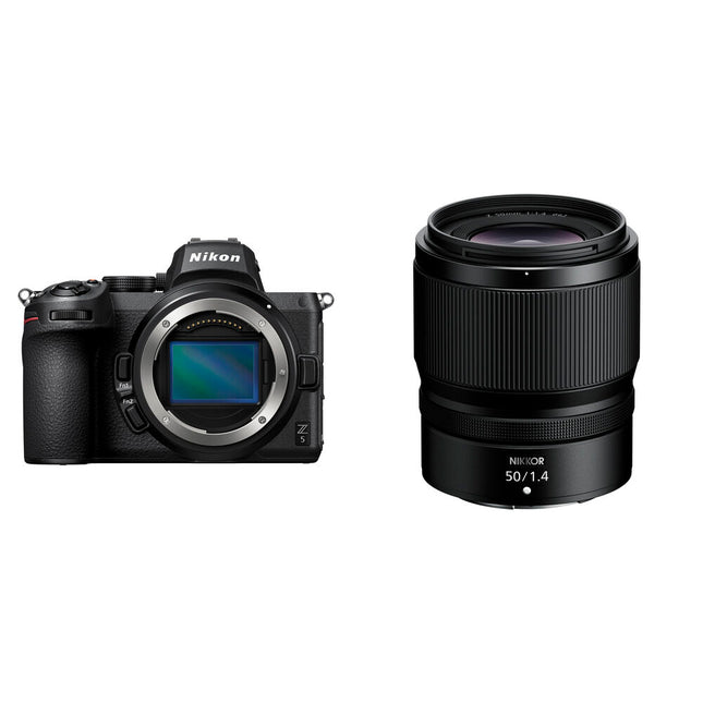 Nikon Z5 Cámara Sin Espejo con Lente 50mm f1.4 Sensor 24.3MP OLED 3.2" Táctil
