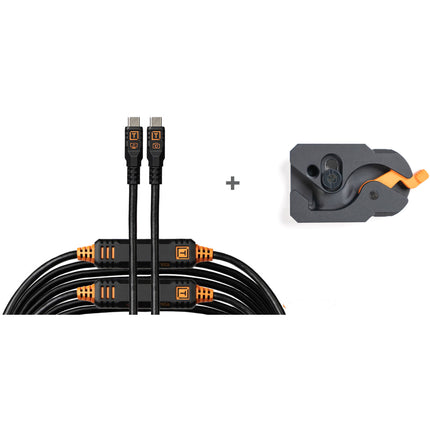 Tether Tools LeverLock y Optima Kit de Cable USB-C 31 pies Negro