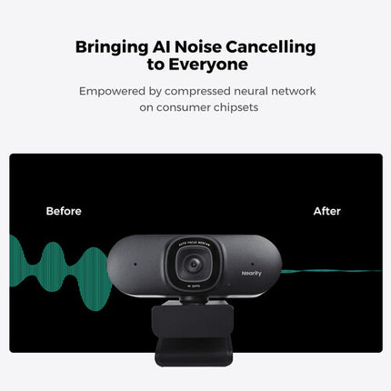 Nearity CC200 Webcam 4K UHD 8MP USB-A con Autoenfoque y Micrófonos Duales