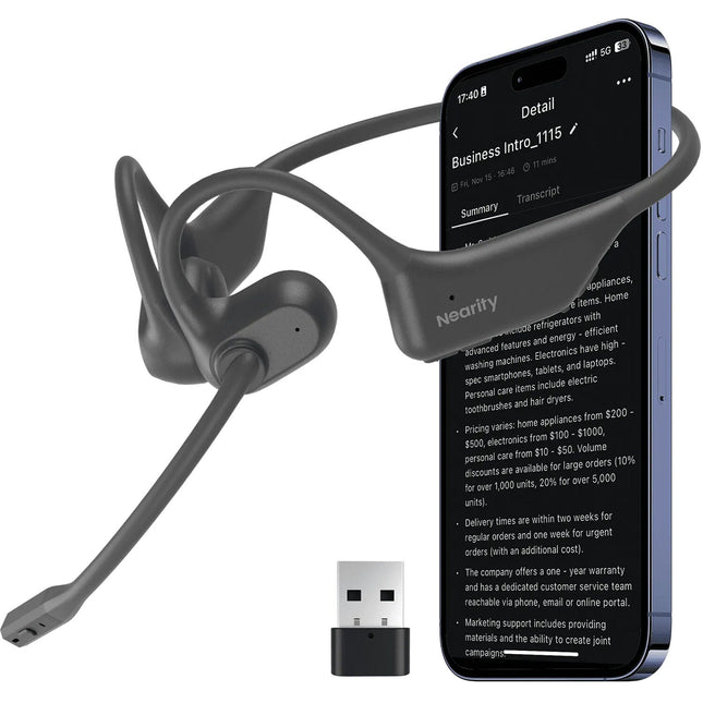 Nearity MemPod Pro 2S Auriculares Bluetooth con DSP HiFi y 12h de batería