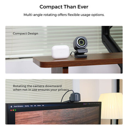 NearStream V02AF Webcam 2MP 1080p 60 fps USB-A con micrófono AI