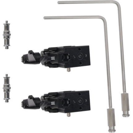 DigitalFoto Solution Limited Gancho y Abrazadera Universal para Carros de Cámara 0.6 a 2" Acero Inoxidable 2-Pack