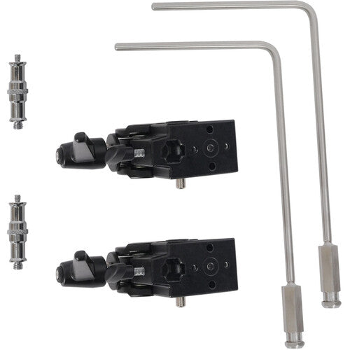 DigitalFoto Solution Limited Gancho y Abrazadera Universal para Carros de Cámara 0.6 a 2" Acero Inoxidable 2-Pack